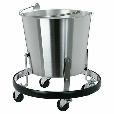 Jorgensen Stainless Steel Kick Bucket Bucket and frame Kit J0808